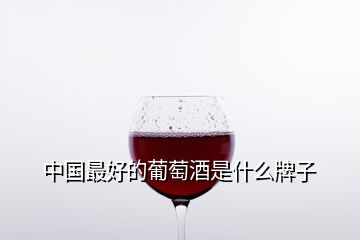 中國最好的葡萄酒是什么牌子