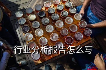 行業(yè)分析報告怎么寫