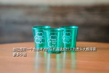 自己想開一個自釀啤酒的店機器這些什么的貴么大概得需要多少錢