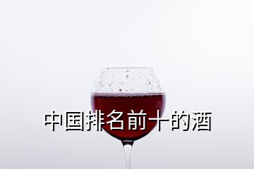 中國排名前十的酒