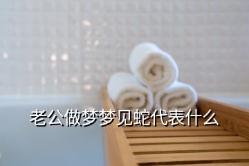 老公做夢夢見蛇代表什么