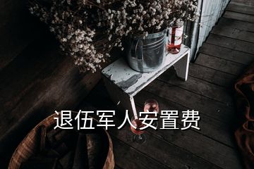 退伍軍人安置費