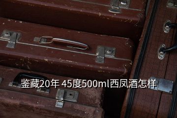 鑒藏20年 45度500ml西鳳酒怎樣