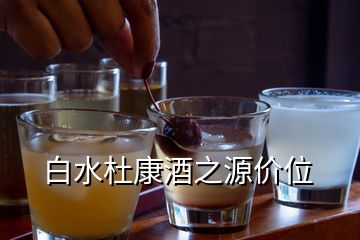 白水杜康酒之源價位