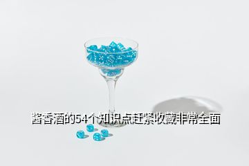 醬香酒的54個(gè)知識(shí)點(diǎn)趕緊收藏非常全面