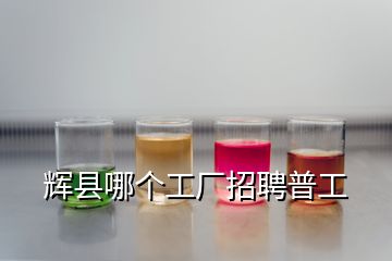 輝縣哪個工廠招聘普工