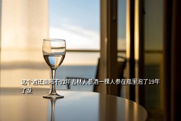 這個酒還能喝不92年吉林人參酒一棵人參在瓶里泡了19年了沒