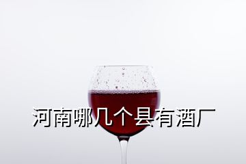 河南哪幾個縣有酒廠