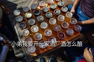 小弟我要開一家酒廠酒怎么釀